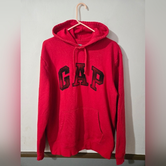 GAP Sweatshirt Pullover Hoodie Men's Size Medium Red - Picture 1 of 5